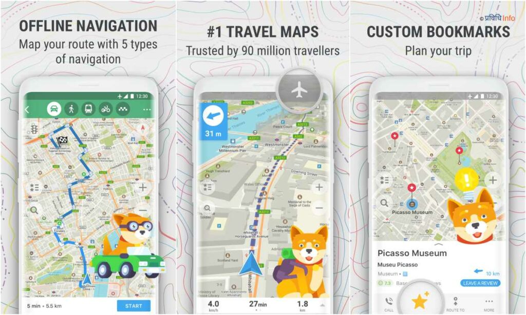 Top 10 Best Unique Android Apps. Maps.me