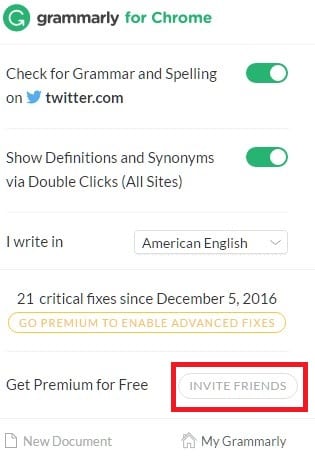 How to get Grammarly Premium Free Trial by using invitation