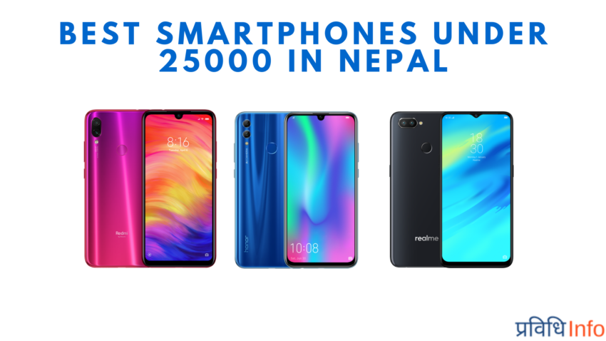 Best Smartphones Rs 25000 under in Nepal