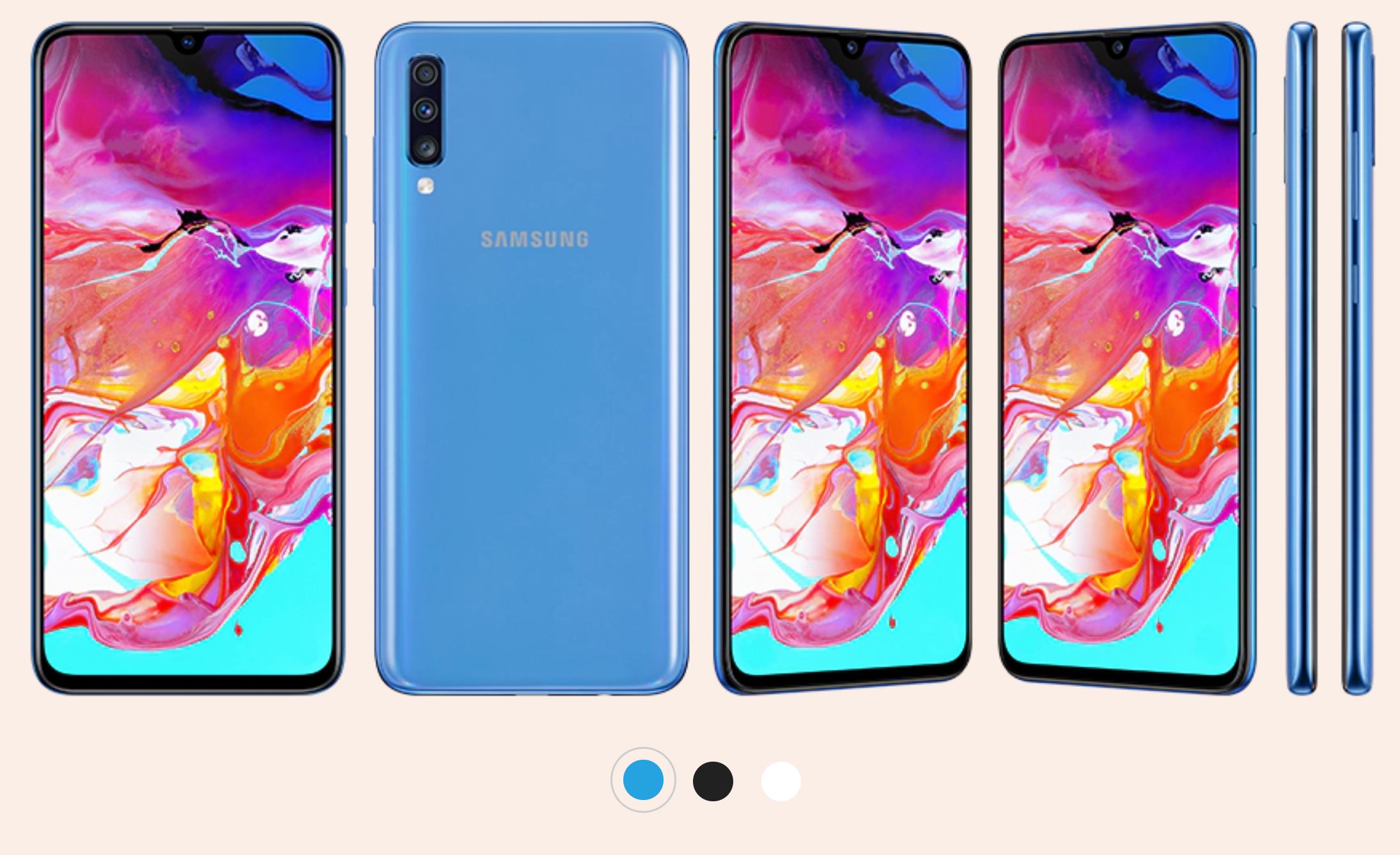 Samsung Galaxy A70 Color Variants in Nepal