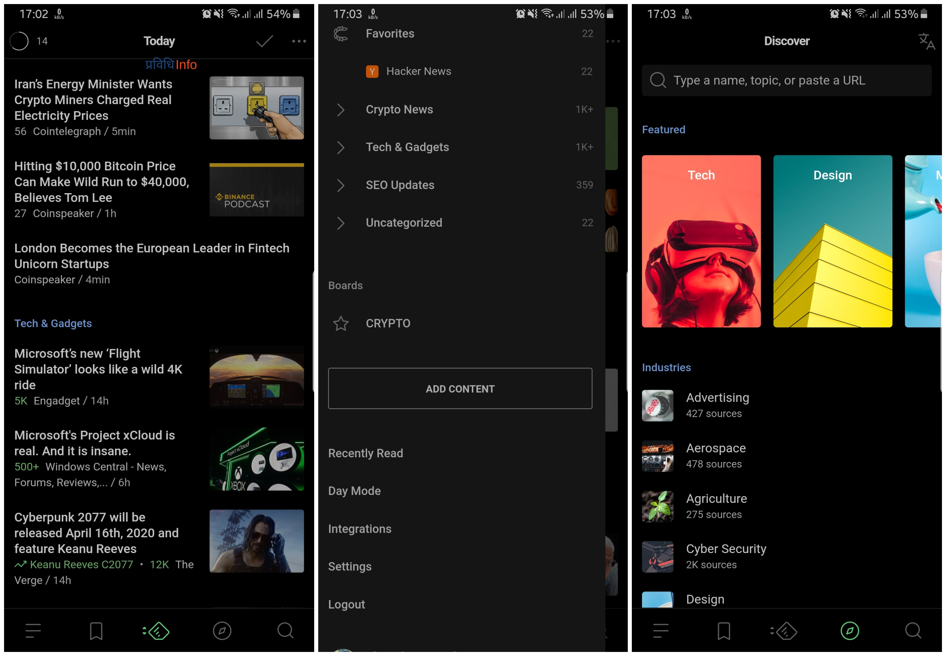 How to enable Dark Mode on Feedly Android
