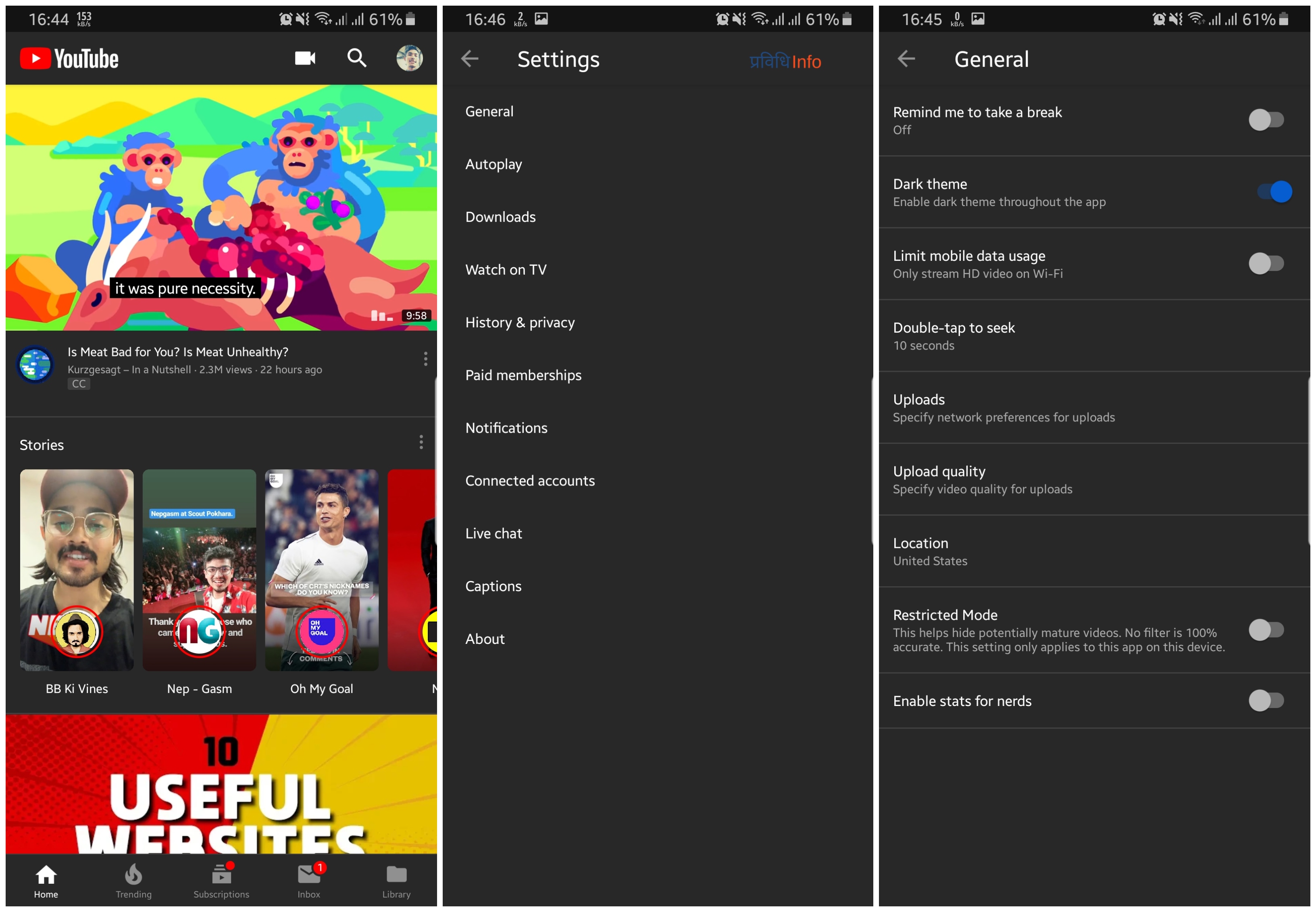 How to enable Dark Mode on YouTube Android