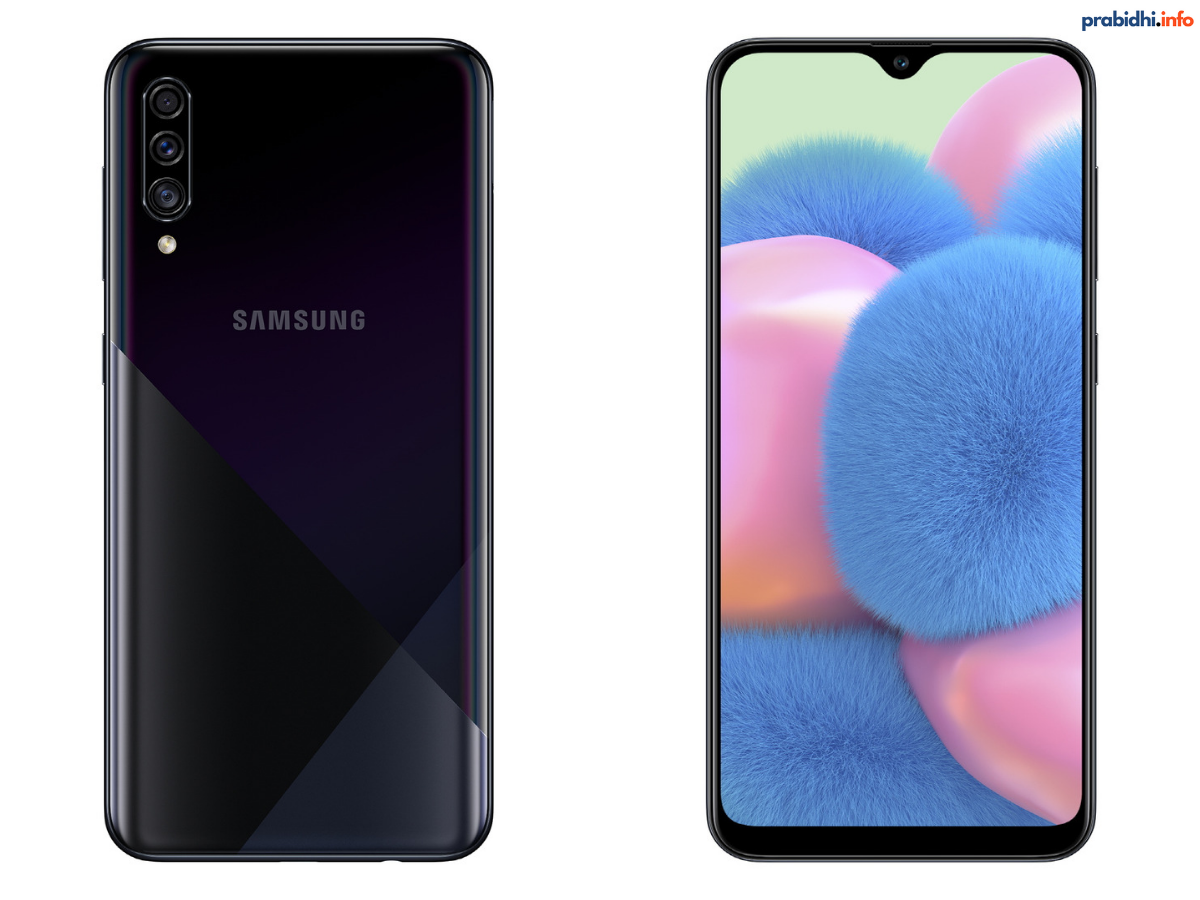 Samsung Galaxy A30s Design Black