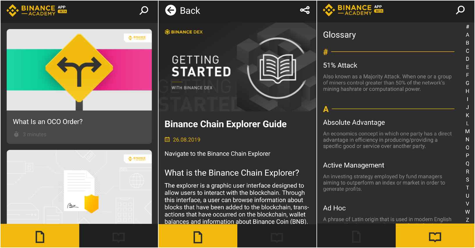 Binance Academy - Free crypto apps November 2019