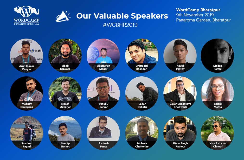 WordCamp Bharatpur 2019 speaker
