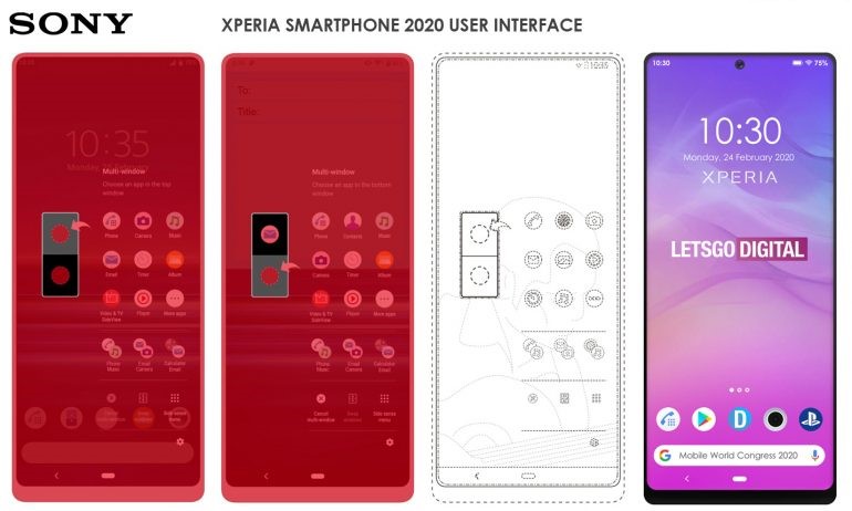 sony xperia 2020 user interface patent