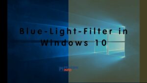 how to enable blue light filter-night mode in windows 10