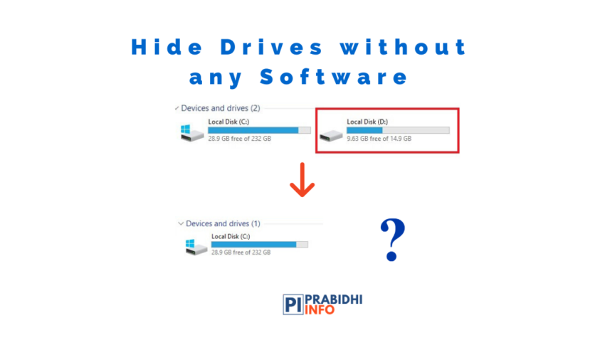 how to hide drives using cmd and disk management