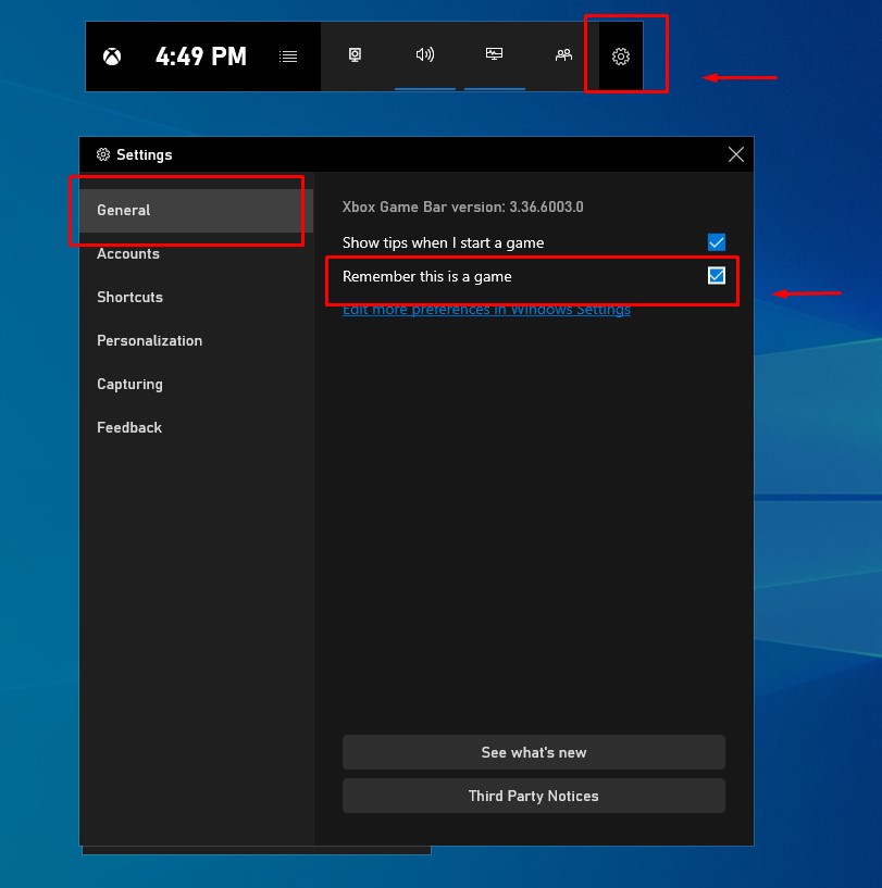 windows 10 game bar enable gaming mode