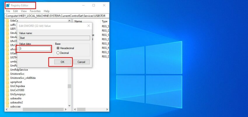 Disable USB Ports in Windows to prevent any transfer of any virus on your system