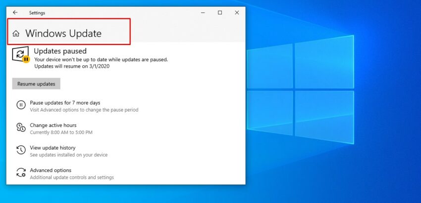 How to Stop Windows 10 Update Permanently