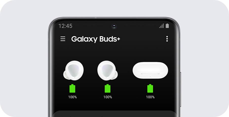galaxy buds plus check battery