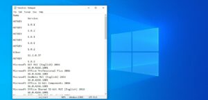 windows 10 cmd install list
