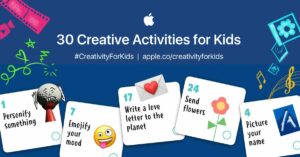 apple 30 creative task for kids coronavirus covid-19 lockdown