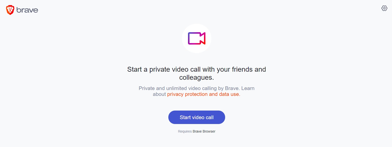 brave together in-browser video calling service